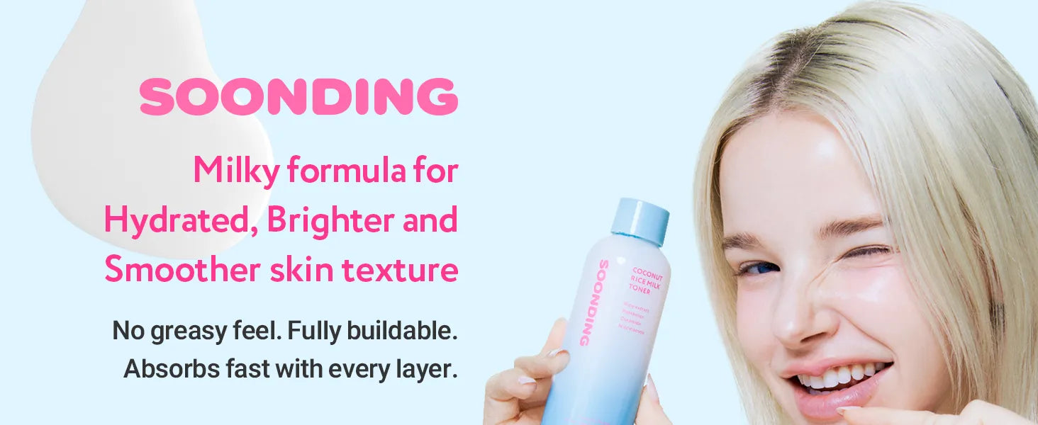 SOONDING Coconut Rice Milk Toner 배너