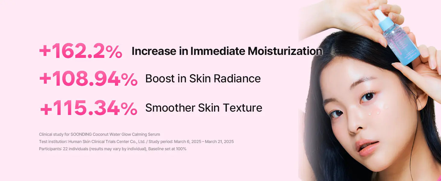 SOONDING Coconut Water Glow Calming Serum 배너