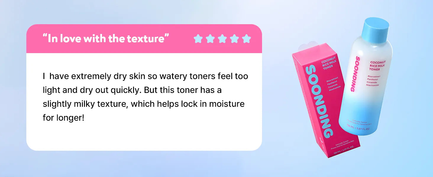 SOONDING Coconut Rice Milk Toner 배너