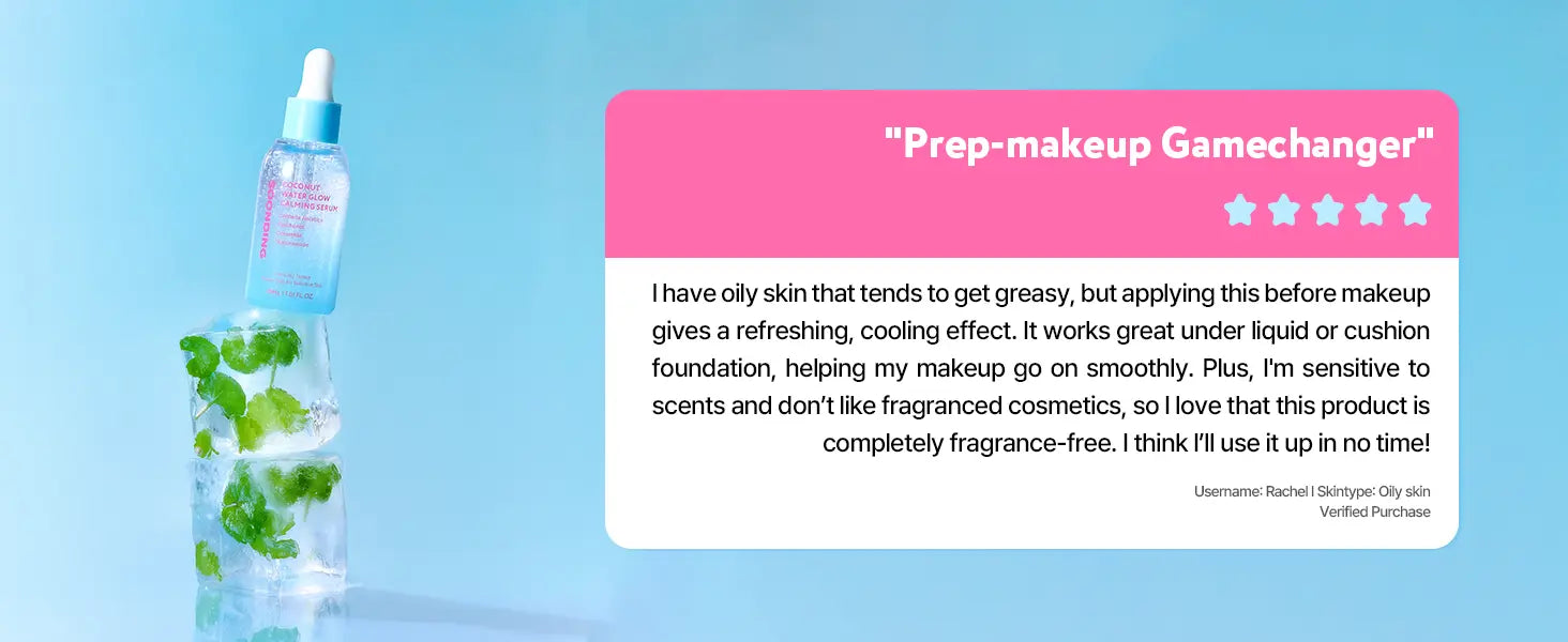 SOONDING Coconut Water Glow Calming Serum 배너