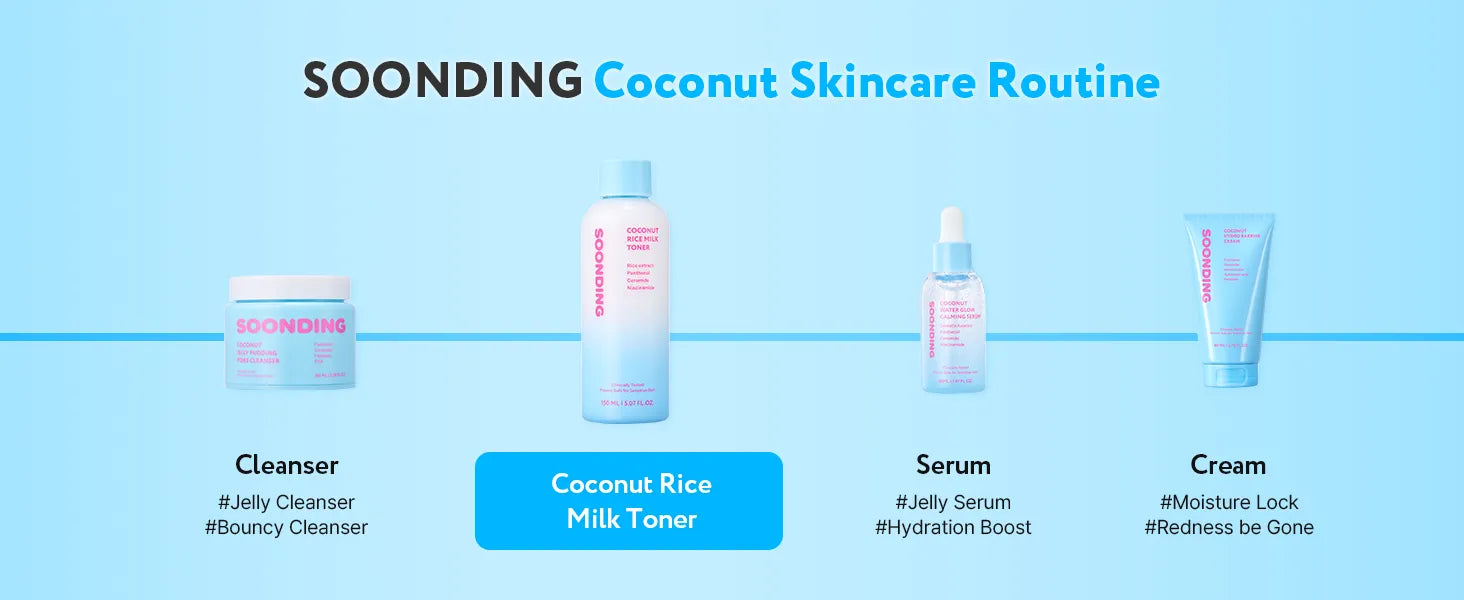 SOONDING Coconut Rice Milk Toner 배너