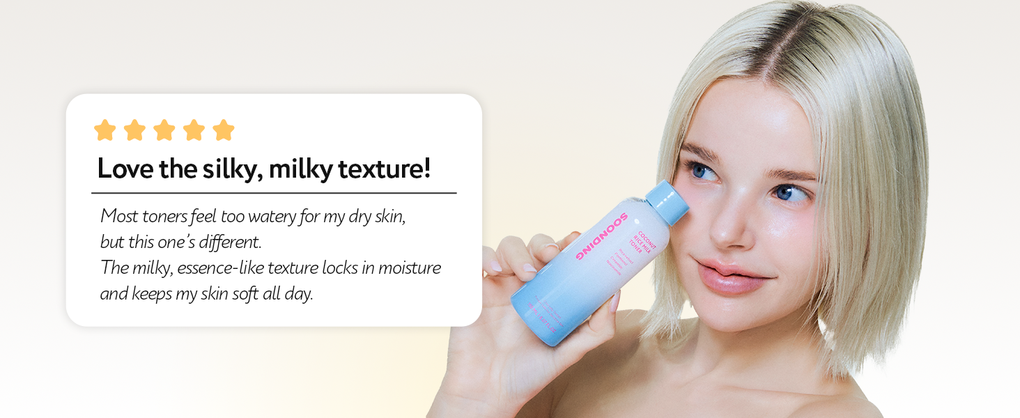 SOONDING Coconut Rice Milk Toner 배너