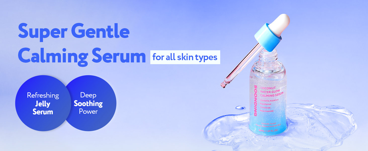 SOONDING Coconut Water Glow Calming Serum 배너