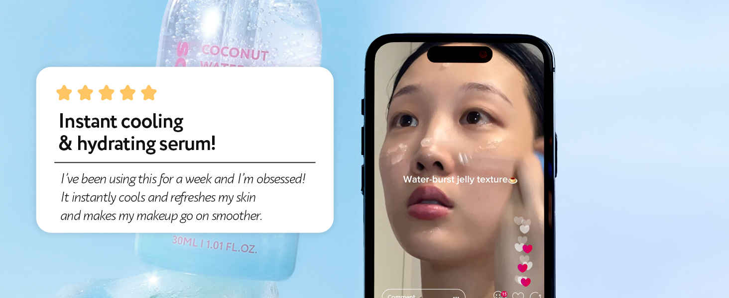 SOONDING Coconut Water Glow Calming Serum 배너