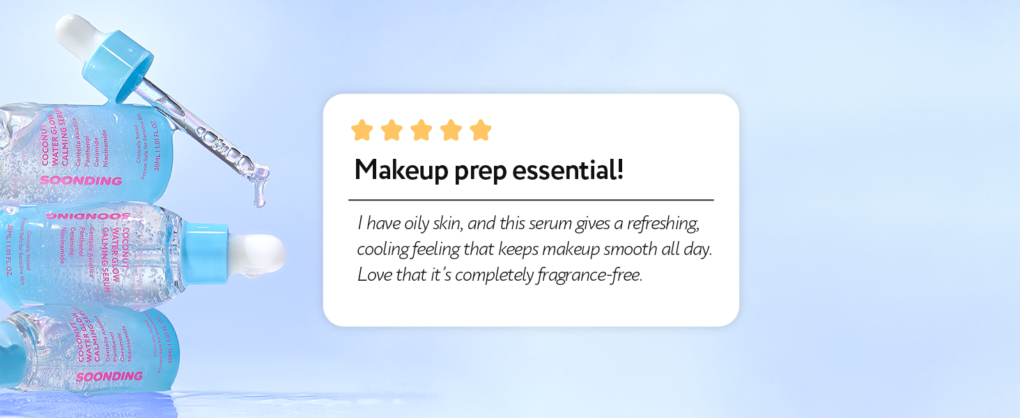 SOONDING Coconut Water Glow Calming Serum 배너